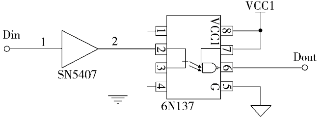 光耦隔離和驅(qū)動(dòng)電路圖