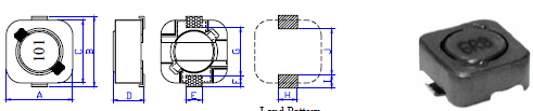 0602小尺寸貼片功率電感實(shí)物圖及視圖
